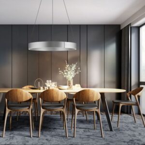 Paul Neuhaus Pure Eclipse pendel med cirkulært LED-design, der skaber et dynamisk og moderne lysudtryk.